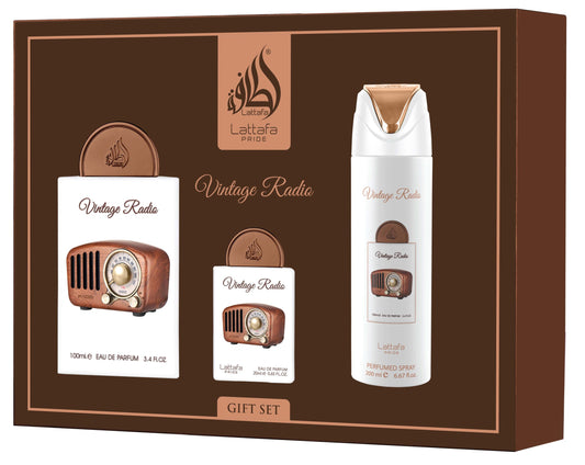 Lattafa Vintage radio Set EDP