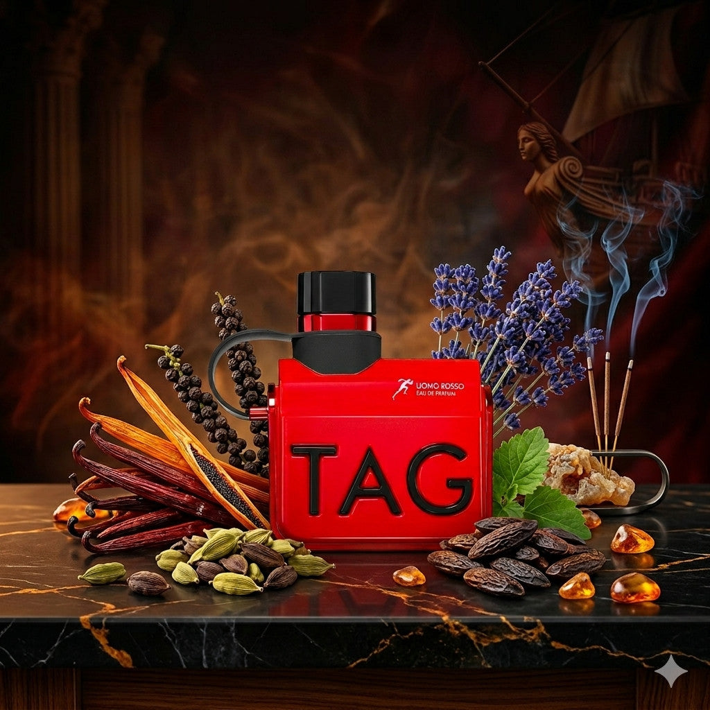 TAG uomo Rosso by Armaf Set de 4 piezas